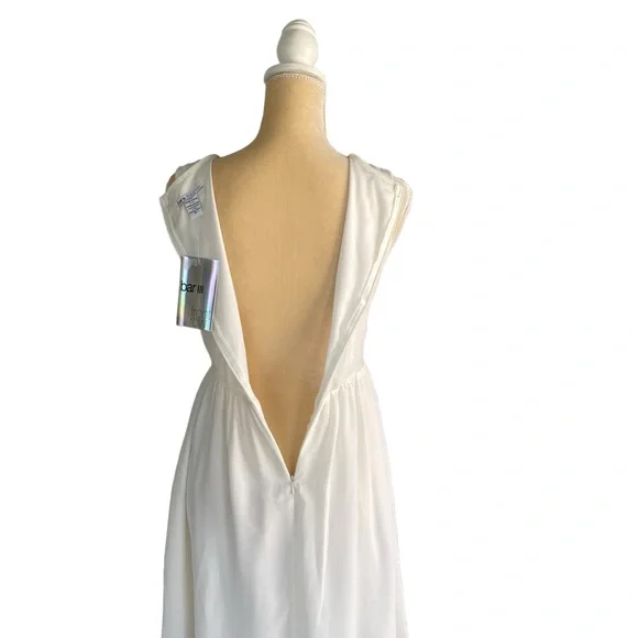 BAR III Women’s Sleeveless Floral Embroidered Mesh Bodice Dress Size: S - Picture 6 of 10